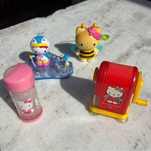Vintage Hello Kitty pencil sharpener, toothpick holder, toys